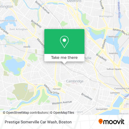 Mapa de Prestige Somerville Car Wash