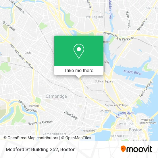 Medford St Building 252 map