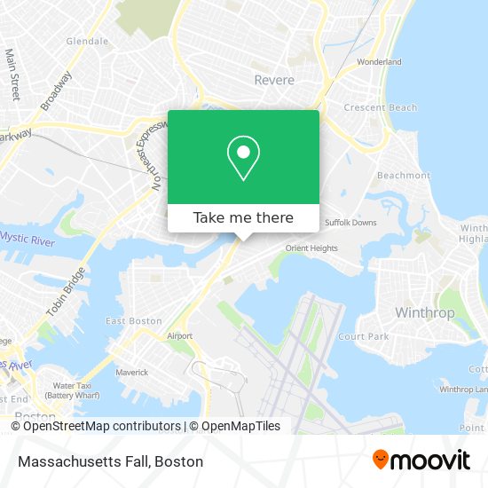 Mapa de Massachusetts Fall