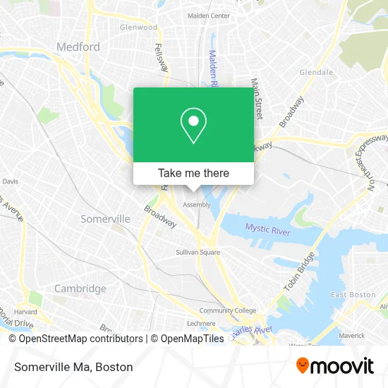 Somerville Ma map