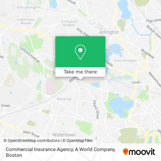 Commercial Insurance Agency, A World Company map