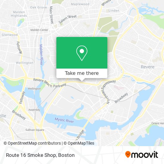 Route 16 Smoke Shop map