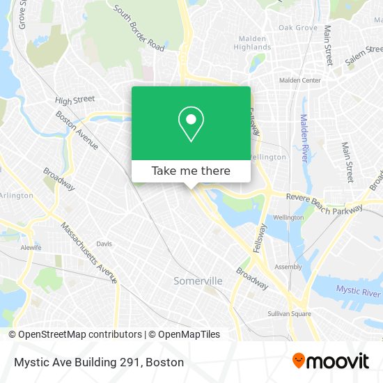 Mystic Ave Building 291 map