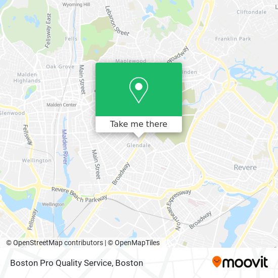 Boston Pro Quality Service map