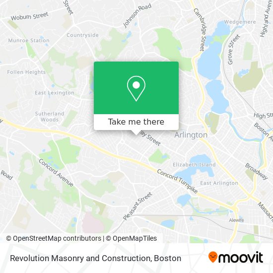 Revolution Masonry and Construction map