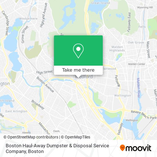 Mapa de Boston Haul-Away Dumpster & Disposal Service Company