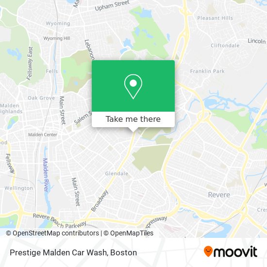 Prestige Malden Car Wash map