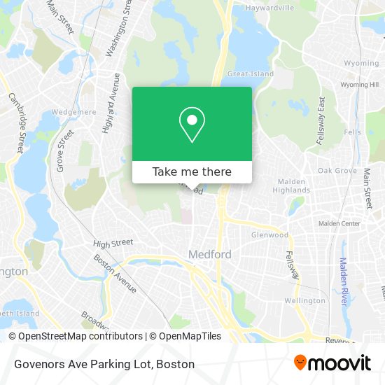 Govenors Ave Parking Lot map