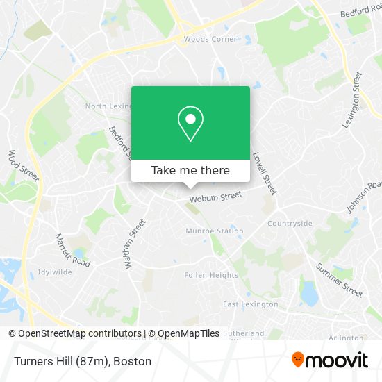 Mapa de Turners Hill (87m)