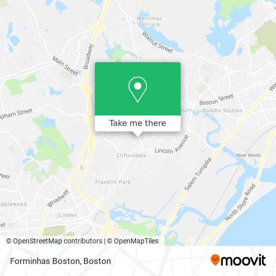 Forminhas Boston map