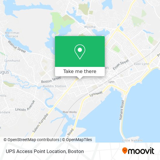 UPS Access Point Location map