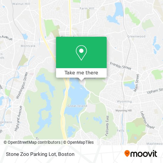 Stone Zoo Parking Lot map
