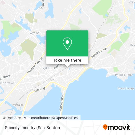 Mapa de Spincity Laundry