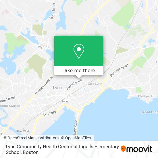 Mapa de Lynn Community Health Center at Ingalls Elementary School