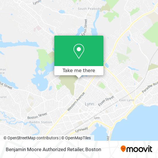 Benjamin Moore Authorized Retailer map