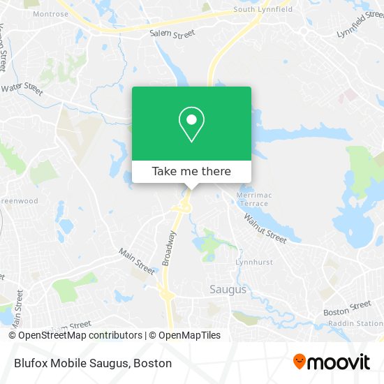 Blufox Mobile Saugus map