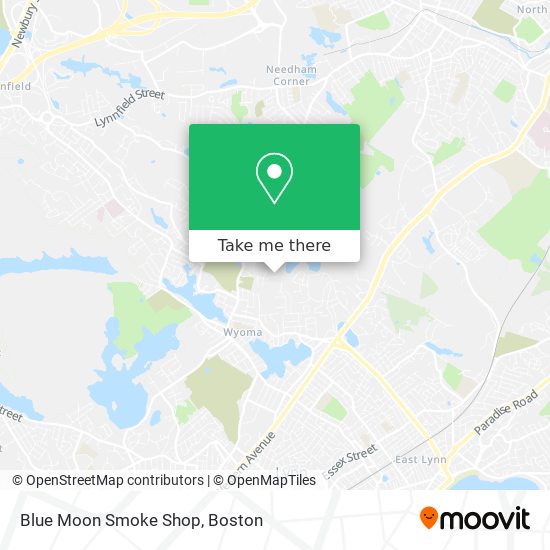 Blue Moon Smoke Shop map