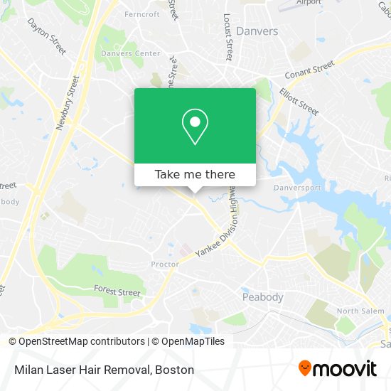 Milan Laser Hair Removal map