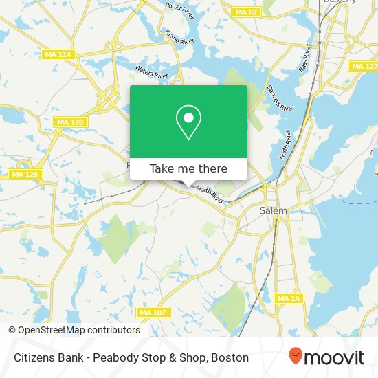 Citizens Bank - Peabody Stop & Shop map