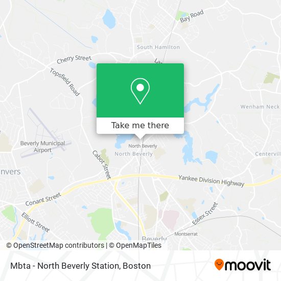 Mbta - North Beverly Station map