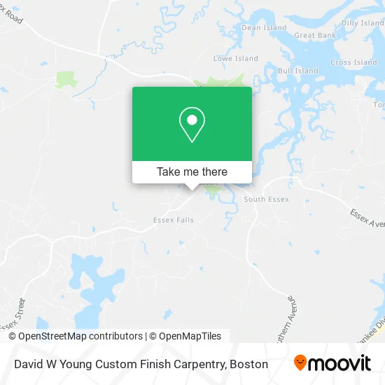 David W Young Custom Finish Carpentry map
