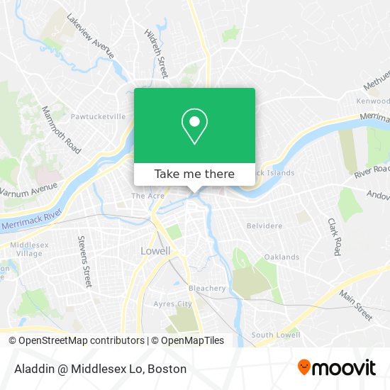 Aladdin @ Middlesex Lo map