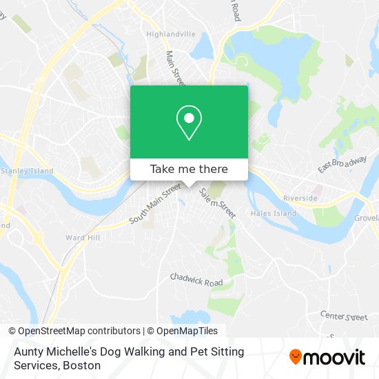 Mapa de Aunty Michelle's Dog Walking and Pet Sitting Services