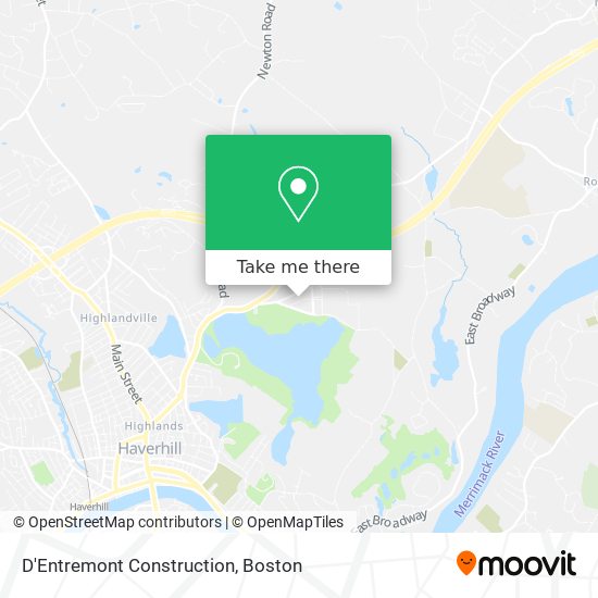 D'Entremont Construction map