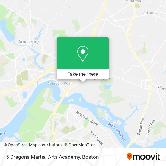 5 Dragons Martial Arts Academy map