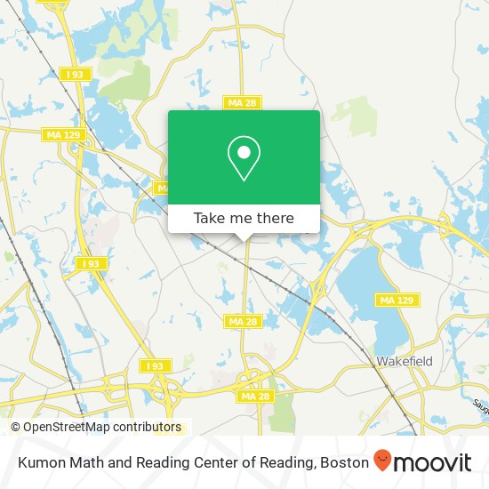 Mapa de Kumon Math and Reading Center of Reading