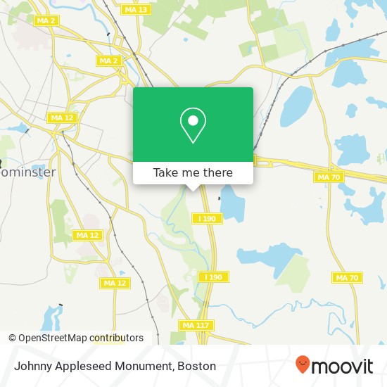 Mapa de Johnny Appleseed Monument