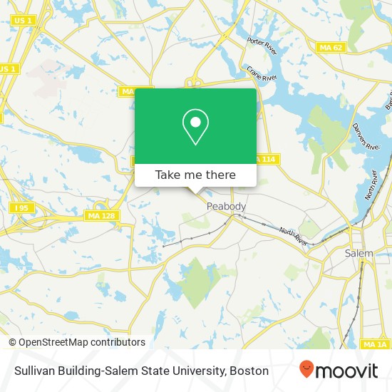 Sullivan Building-Salem State University map