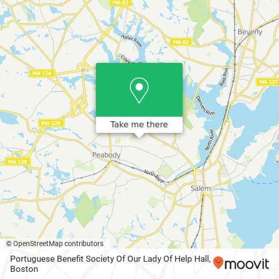 Portuguese Benefit Society Of Our Lady Of Help Hall map
