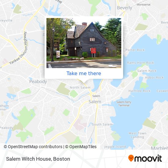 Salem Witch House map