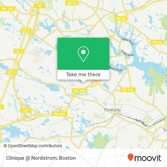 Mapa de Clinique @ Nordstrom