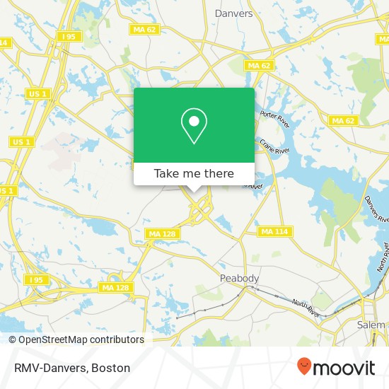 RMV-Danvers map