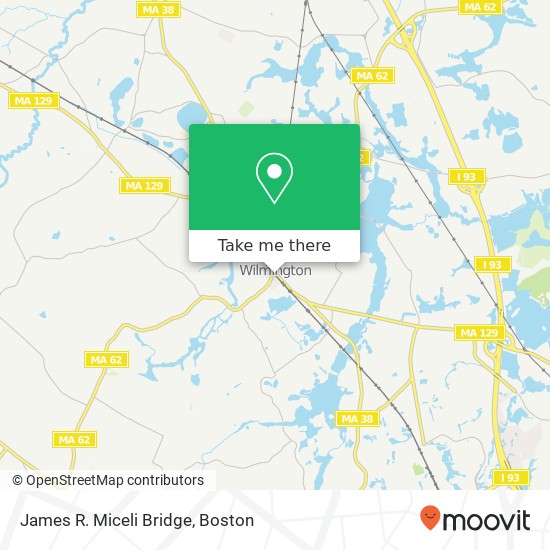Mapa de James R. Miceli Bridge