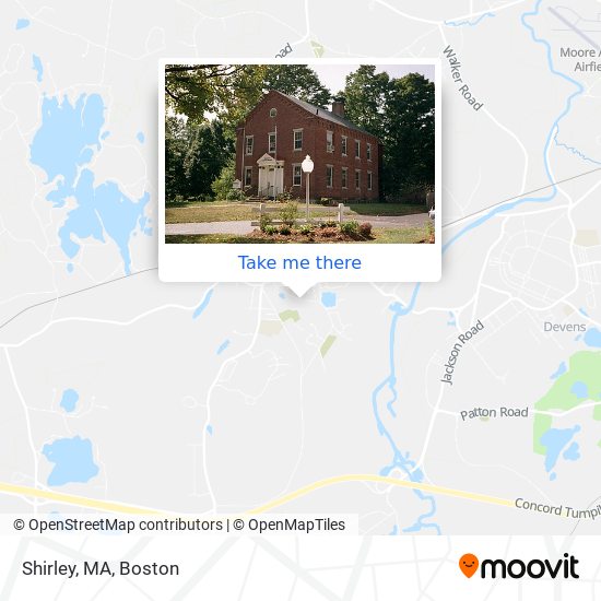 Mapa de Shirley, MA