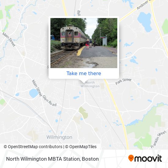 Mapa de North Wilmington MBTA Station