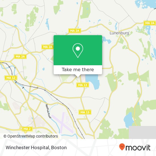 Mapa de Winchester Hospital