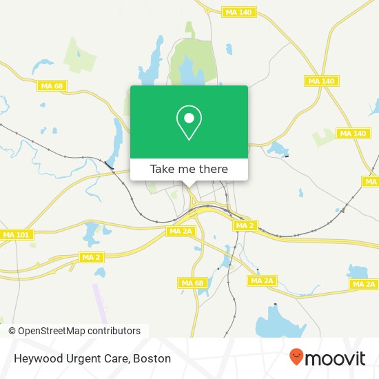 Mapa de Heywood Urgent Care
