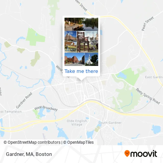 Gardner, MA map