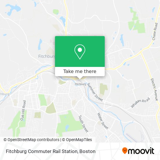 Fitchburg Commuter Rail Station map