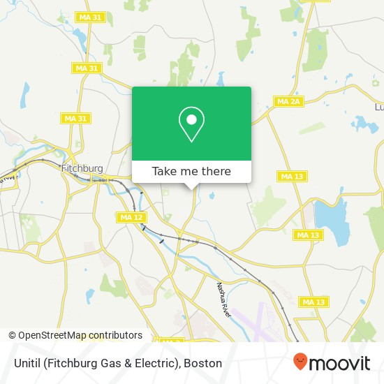 Mapa de Unitil (Fitchburg Gas & Electric)