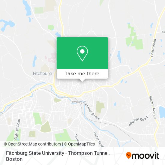 Mapa de Fitchburg State University - Thompson Tunnel