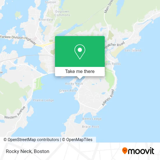 Rocky Neck map