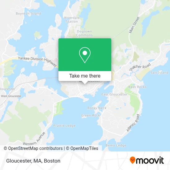 Gloucester, MA map