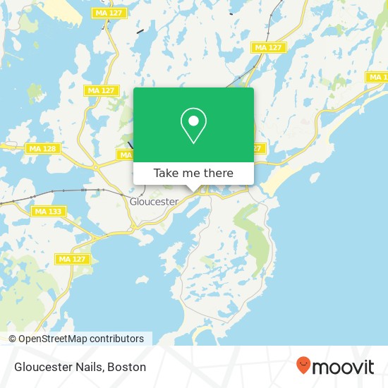 Mapa de Gloucester Nails