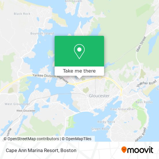 Cape Ann Marina Resort map