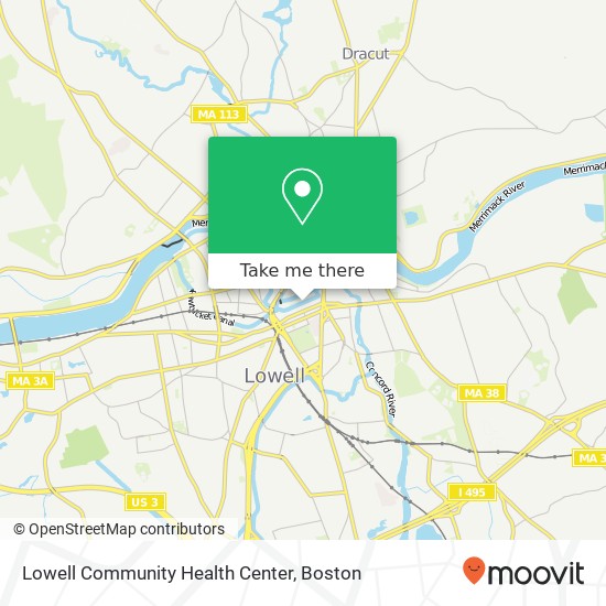 Mapa de Lowell Community Health Center